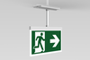 Emergency exit luminaire AXCP white