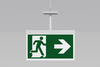 Emergency exit lighting AXEP white 