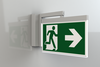 Emergency exit luminaire AXWA white